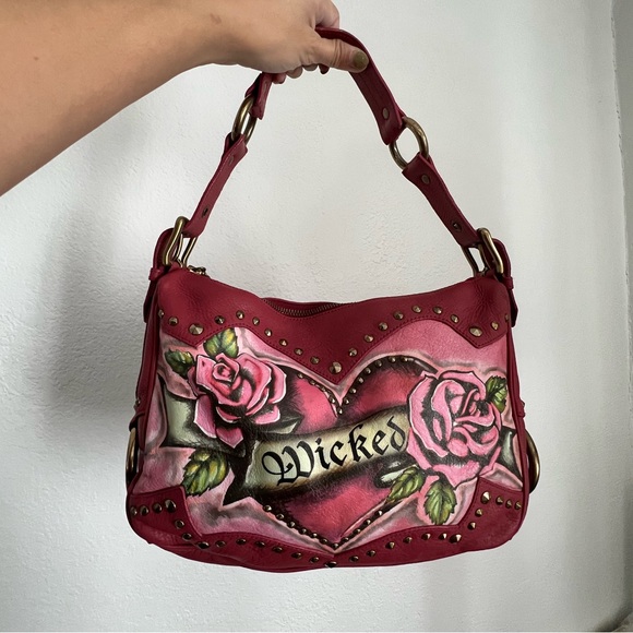SOLD Isabella Fiore Pink Wicked Shoulder Bag - Picture 1 of 5